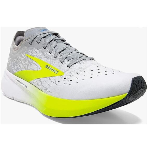 Brooks Unisex Hyperion Elite Running Shoe - White/Nightlife/Grey - D - 10 main image 7